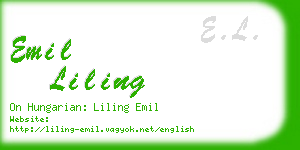 emil liling business card